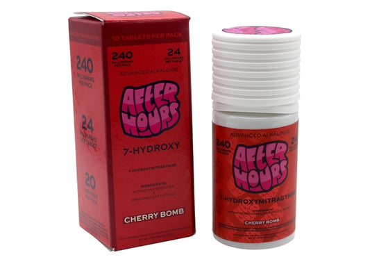 After Hours 7-OH 24mg - Cherry Bomb - 10-Tablet