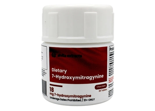 Alvita Extracts 18mg 7-OH – Chocolate – 25-Tablet