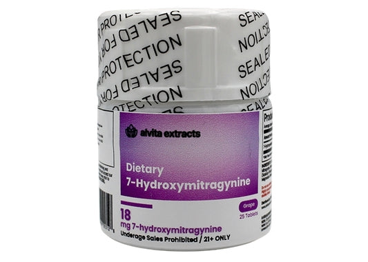 Alvita Extracts 18mg 7-OH – Grape – 25-Tablet