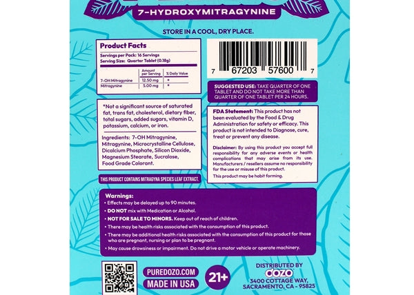 Dozo Perks 7-OH 50mg 4-Tablet