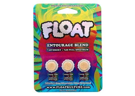 Float Entourage Blend 14mg 7-OH + 100mg Full Spectrum 3-Tablet