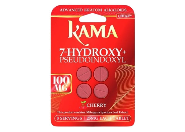KAMA 7-Hydroxy + Pseudo Kratom Extract 25mg 4-Tablets