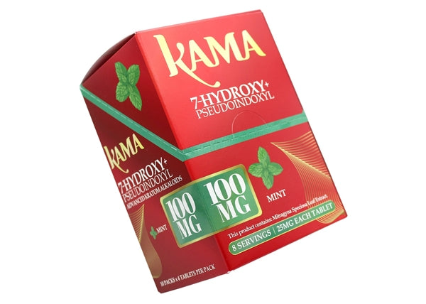 KAMA 7-Hydroxy + Pseudo Kratom Extract 25mg 4-Tablets