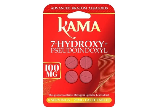 KAMA 7-Hydroxy + Pseudo Kratom Extract 25mg 4-Tablets