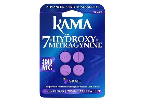 KAMA 80mg 7-OH Kratom Extract 4-Tablets