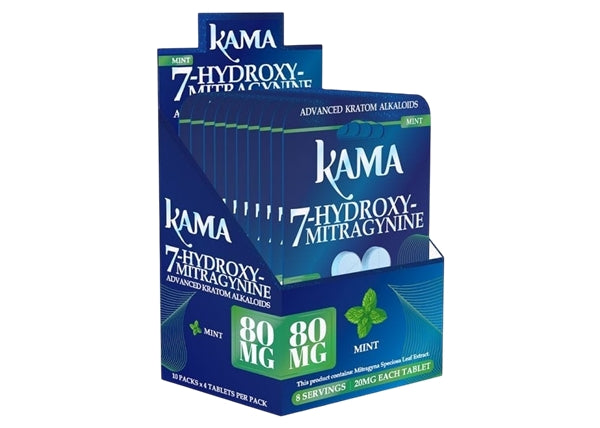 KAMA 80mg 7-OH Kratom Extract 4-Tablets