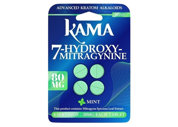 KAMA 80mg 7-OH Kratom Extract 4-Tablets