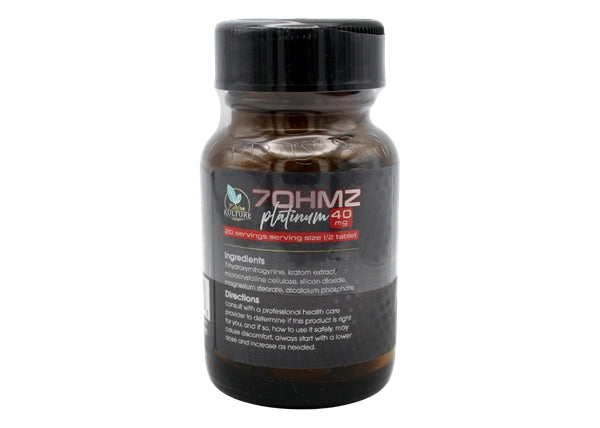 Kratom Kulture 7ohmz 40mg Platinum - 10-Tablet