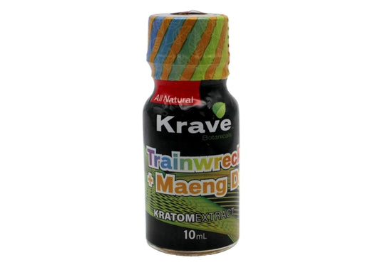 Krave Kratom Extract Shot – Trainwreck + Maeng Da