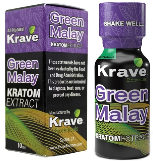 Krave Kratom Extract Shot - Green Malay