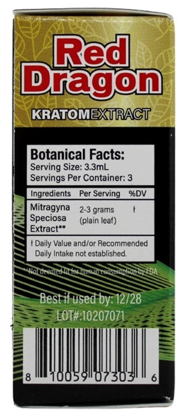 Krave Kratom Extract Shot - Red Dragon