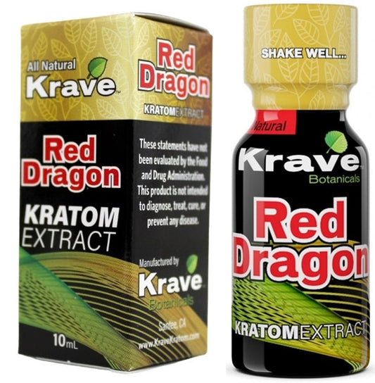 Krave Kratom Extract Shot - Red Dragon