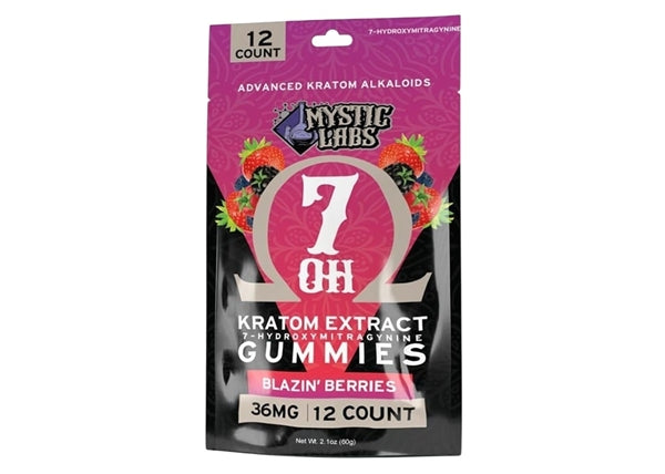 Mystic Labs 36mg 7-OH Kratom Extract Gummies