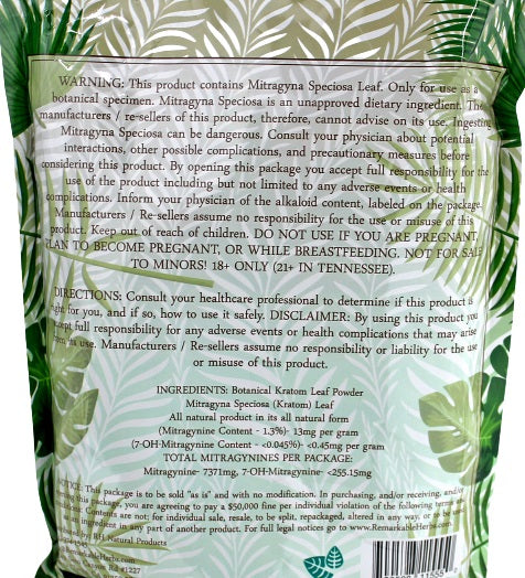 Remarkable Herbs Kratom Powder 20oz