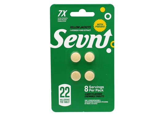 Sevn Yellow Jackets 22mg 7-OH 4-Tablets