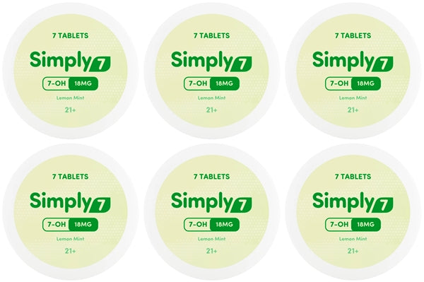 Simply7 18mg 7-OH Lemon Mint 7-Tablets