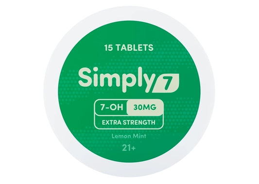 Simply7 Extra Strength 30mg 7-OH Lemon Mint 15-Tablets