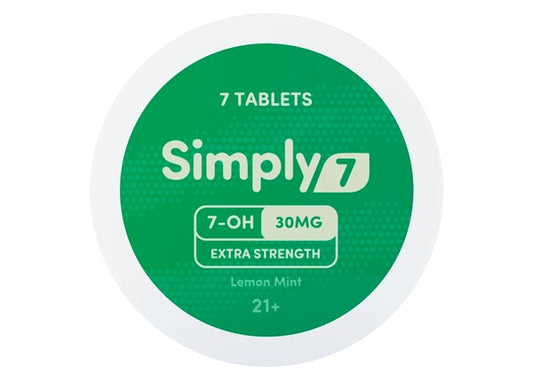 Simply7 Extra Strength 30mg 7-OH Lemon Mint 7-Tablets