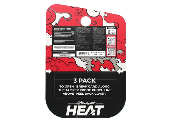 Straight Heat 25mg 7-OH Pseudo Inferno Blend 3-Tablet