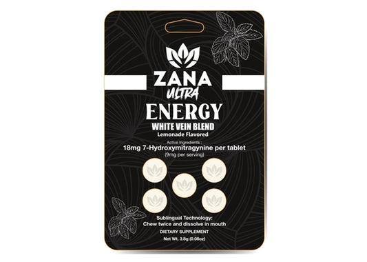 Zana Ultra White Vein 18mg 7-OH 5-Tablet