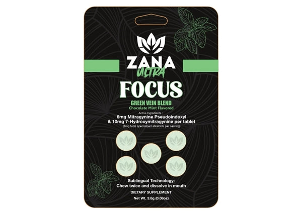 Zana Ultra Green Vein 18mg 7-OH 5-Tablet