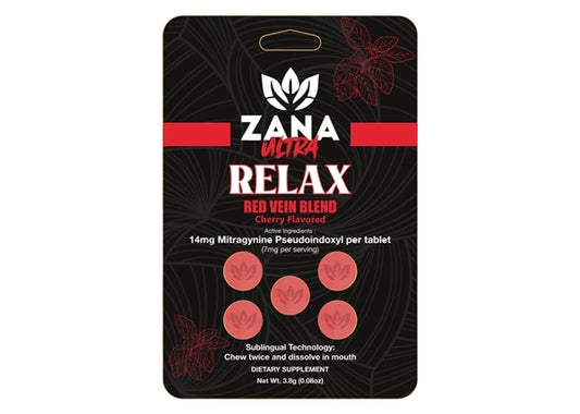 Zana Ultra Red Vein 18mg 7-OH 5-Tablet
