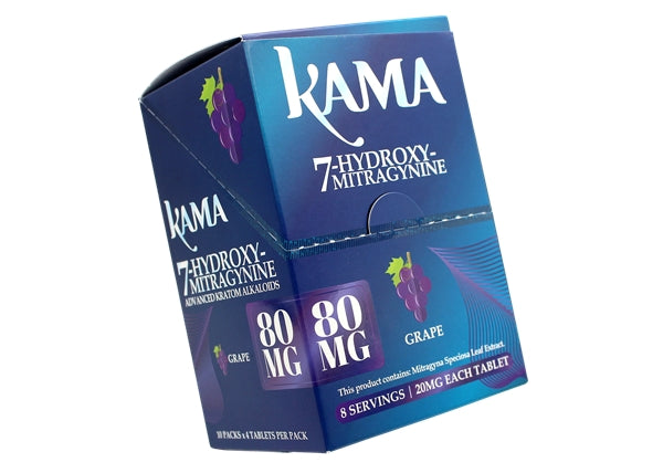 KAMA 80mg 7-OH Kratom Extract 4-Tablets
