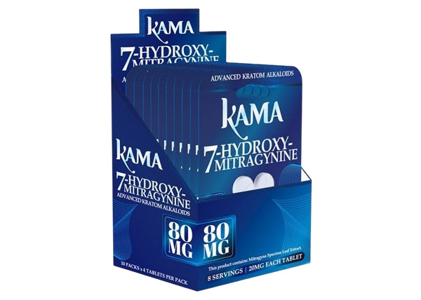 KAMA 80mg 7-OH Kratom Extract 4-Tablets