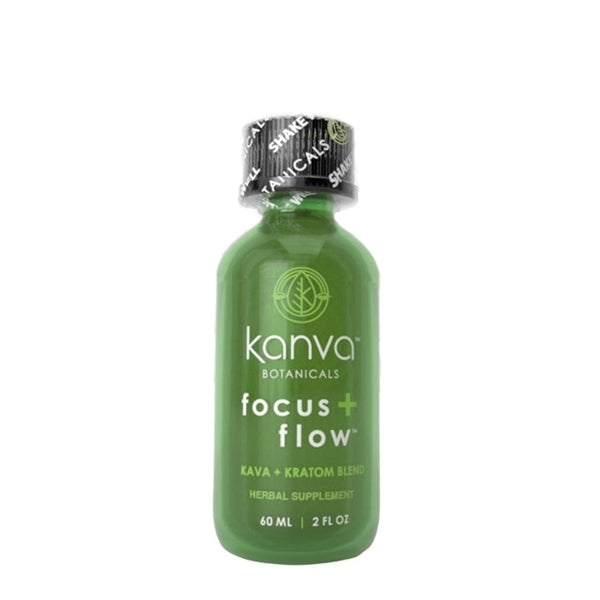 Kanva Botanicals Focus Flow Kava Kratom Shot 12pk