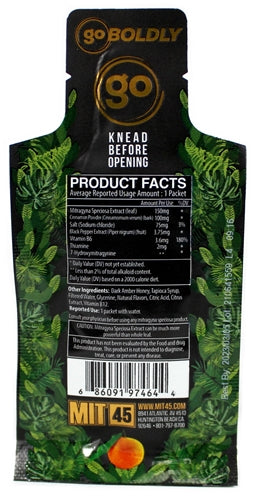 MITgo Black Extra Strength Liquid Kratom Shot Pouch 12pk