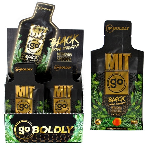 MITgo Black Extra Strength Liquid Kratom Shot Pouch 12pk