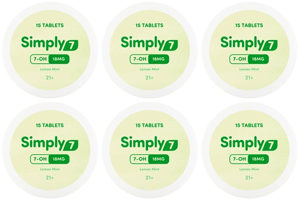 Simply7 18mg 7-OH Lemon Mint 15-Tablets