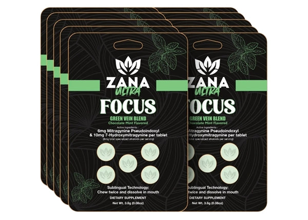 Zana Ultra Green Vein 18mg 7-OH 5-Tablet